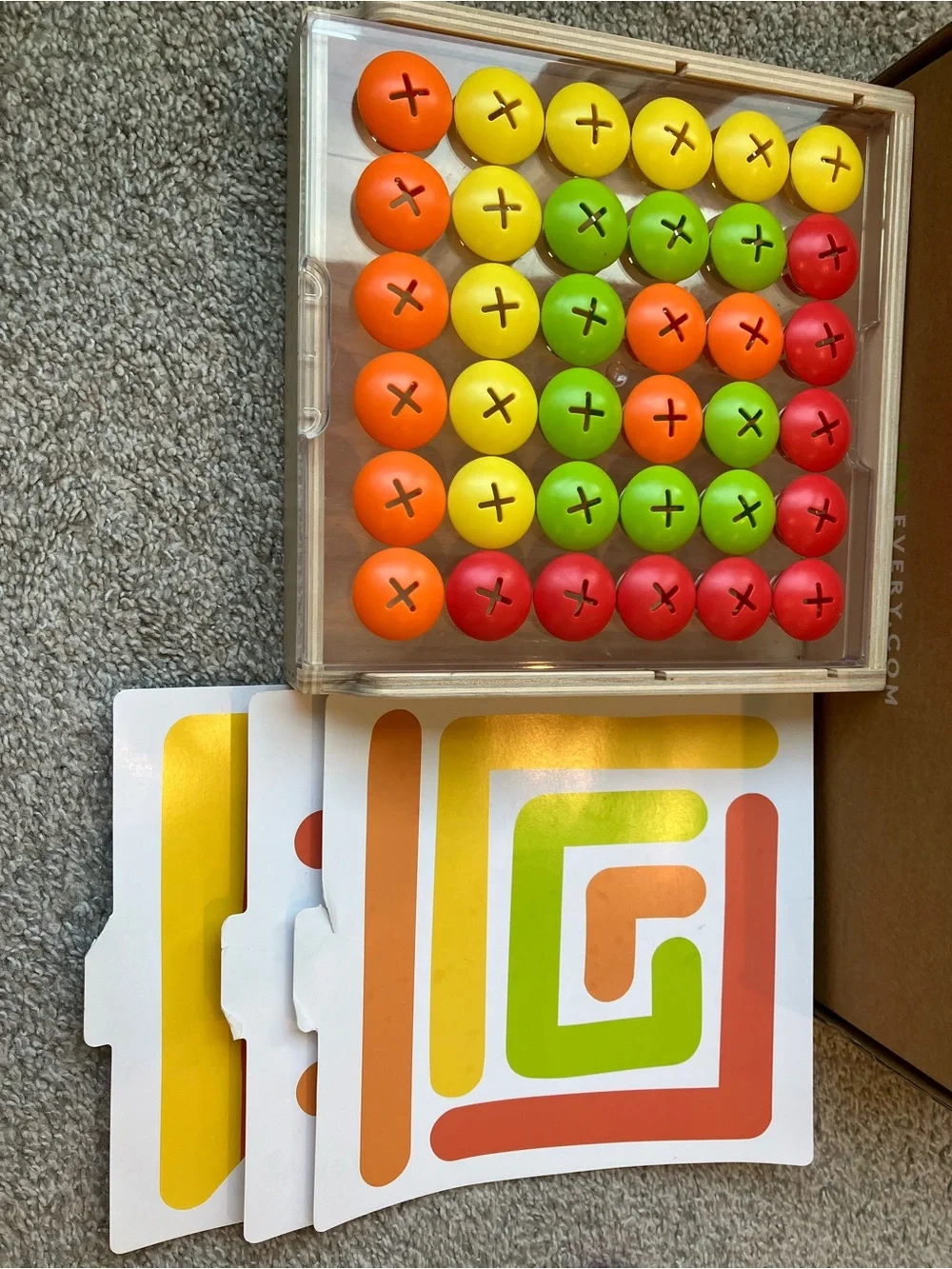 Lovevery Mosaic Button Board - The Companion Playkit - Complete!